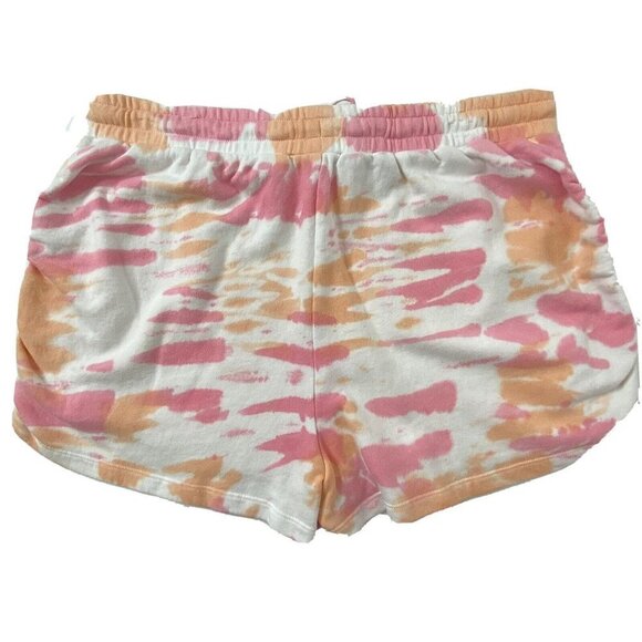 1.STATE Women's XL Shorts Pull On Adjustable Stretch Waist Ruched Side Tie Dye - Picture 3 of 9